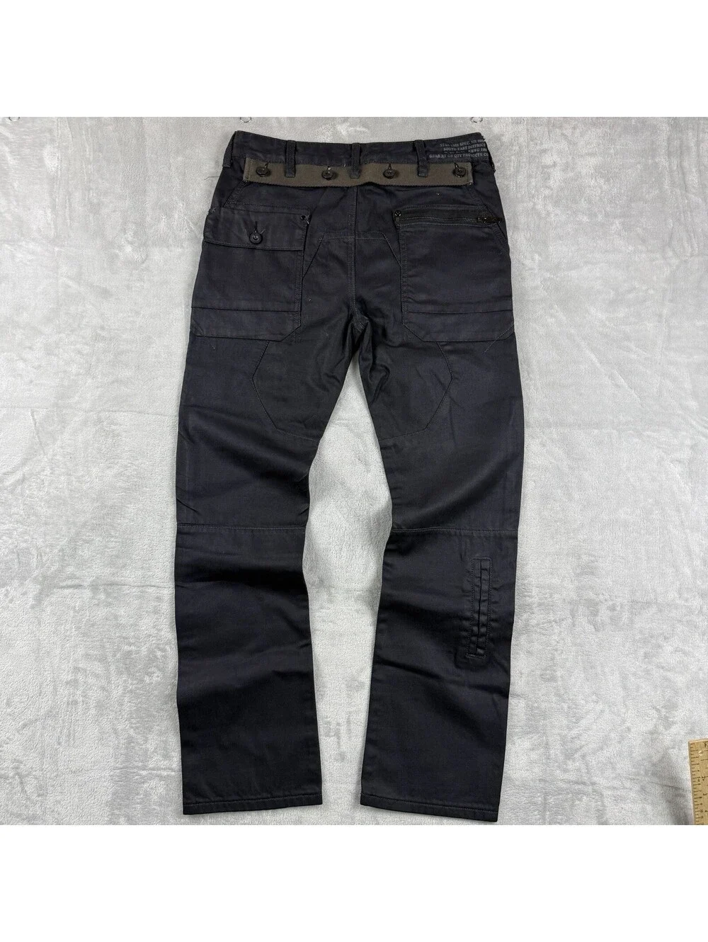 G-Star Raw Denim Jeans Cargo Utility Pants 30x30 Button Fly Tactical CSKD3301